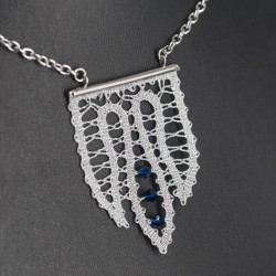 lace pattern, handmade pendant