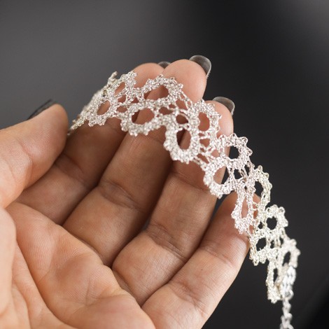 lace pattern, handmade bracelet