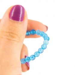 the heart chakra, blue agate, positive energy bracelet