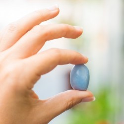 angelite, angelite crystal, pocket crystal communication crystal, throat chakra