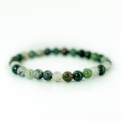 moss agate abundance bracelet
