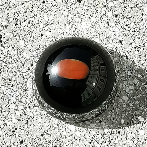 CARNELIAN Orgonite half sphere