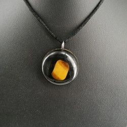 tiger's eye shungite orgonite necklace