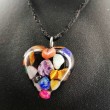 7 CHAKRAS Orgonite necklace heart