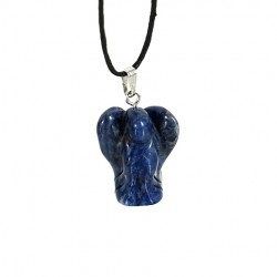 energy jewelrly, energy pendant, sodalite angel pendant
