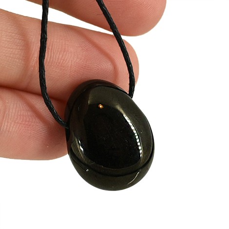 jet stone crystal, jet stone pendant, crystal shop, hand made