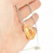 citrine pendant, energy necklace, healing power of crystals
