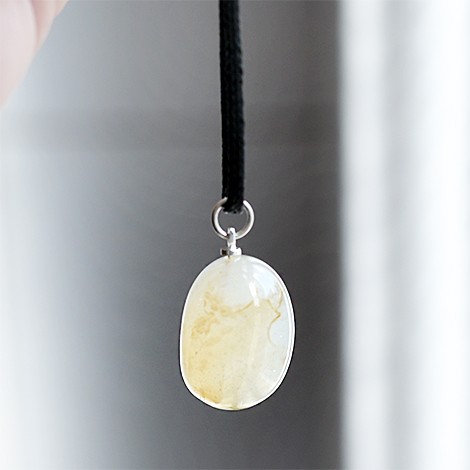 white chalcedony, crystal shop, energy pendant