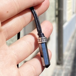 black crystal gemstone