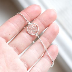 silver bracelet, dream cathcer, unique bracelet