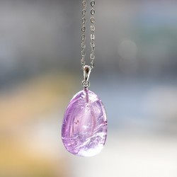 amethyst necklace pendant, crystal amethyst, crystal shop