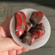 pyrite, jasper, red jasper, pyrite jasper, pyrite jasper crystal, pocket crystal, wealth crystal, power crystal