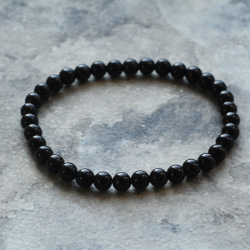 obsidian, zapestnica moška, energijska zapestnica razreševanje travme zaščitni kristal, zapestnica za moške obsidian zapestnica