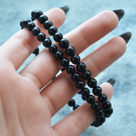 obsidian zapestnica ugodna cena, obsidian kamen zaščita