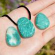 AMAZONITE necklace teardrop, amazonite crystal, amazonite gemstone,