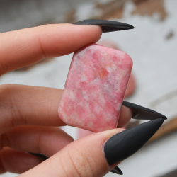 thulite pocket gemstone, thulite crystal, crystal shop, affordable crystals