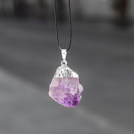 amethyst necklace, amethyst crystal, crystal necklace