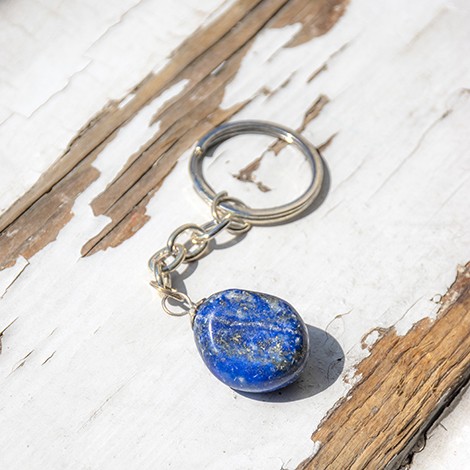 lapis lazuli, obesek za ključe, obesek iz kristala, kristal komunikacije, lapis lazuli obesek za ključe