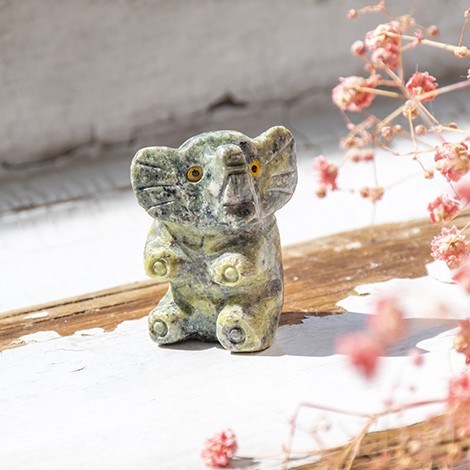 serpentine elephant, serpentine, crystal, crystal, lucky elephant