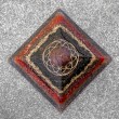 garnet, black tourmaline, orgonite, orgonite pyramid, crystal orgonite pyramid, protection crystal