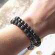 hematite, lava stones, male bracelet, crystal bracelet, protection stone, energy stone, strength, vitality