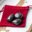 crystal pouch, velvet pouch, red velvet pouch, pouch for crystals