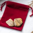crystal pouch, velvet pouch, red velvet pouch, pouch for crystals