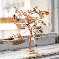 CHAKRA tree with  crystals