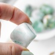 dioptase, dioptase in quartz, pocket crystal, energy crystal, emotions crystal, green crystal