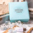 celestine, celestine crystal, crystal lights, celestine lights, fairy lights