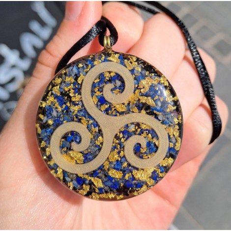 orgonit ogrlica, lapis lazuli