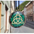 malachite, black tourmaline, orgonite, orgonite necklace