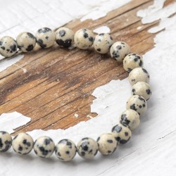 DALMATIAN JASPIS BRACELET 8mm