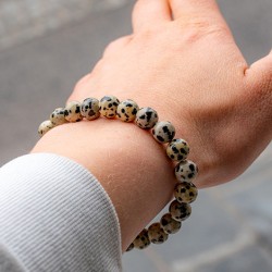 DALMATIAN JASPIS BRACELET 8mm