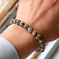 DALMATIAN JASPIS BRACELET 8mm