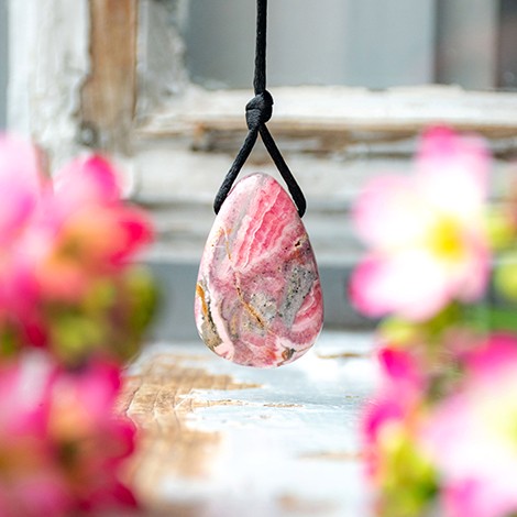 RHODOCHROSITE necklace L
