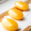 YELLOW CALCITE PALM STONE