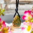 UNAKITE teardrop necklace