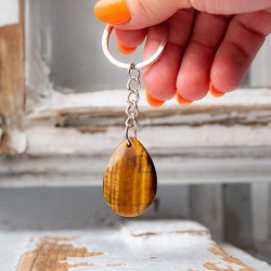 TIGROVO OKO obesek za ključe Tigrovo oko kristal za moč