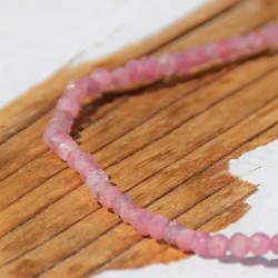 ROSE TURMALINE bracelet falset 2 mm