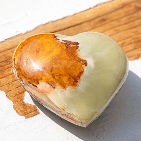 ARAGONITE crystal heart
