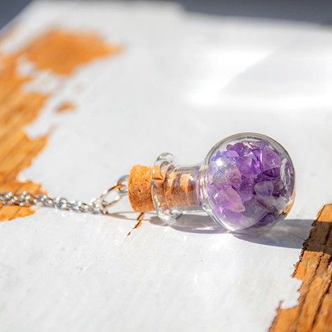 ametist, potion bottle, ametist ogrlica, ametist kristal, ametist nakit,