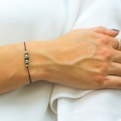 hematite bracelet, energy jewelry, concentration and calmness