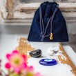 evil eye, clear quartz, black turmaline, protection crystals, protection set