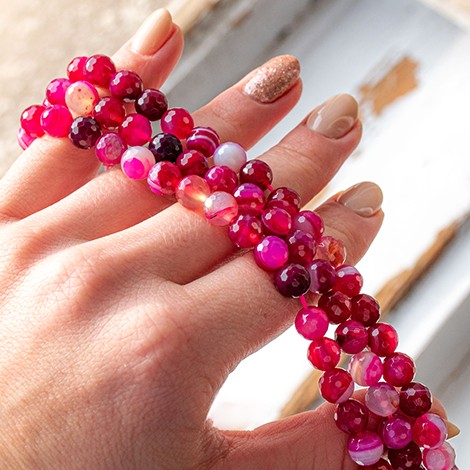 pink agate, agate, crystal pearls, pearls for jewlery, gemstones, pink agate pearls, pink agate jewlery