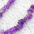 AMETHYST chips necklace, amethyst crystal, amethyst gemstone