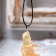 LIBYAN DESERT GLASS necklace, tektite