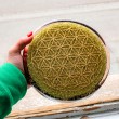 peridot orgonit, orgonit, orgonit podstavek, ročno izdelan orgonit, orgonit z peridotom
