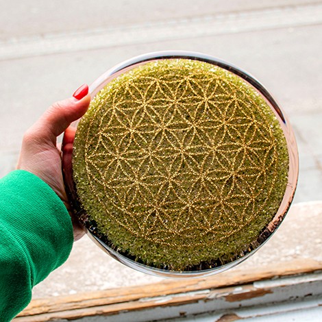handmade orgonit, orgonite with peridot, peridot orgonite