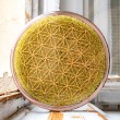 peridot orgonit, orgonit, orgonit podstavek, ročno izdelan orgonit, orgonit z peridotom
